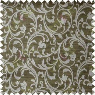 Green Grey Beautiful Motif Design Poly Main Curtain Designs